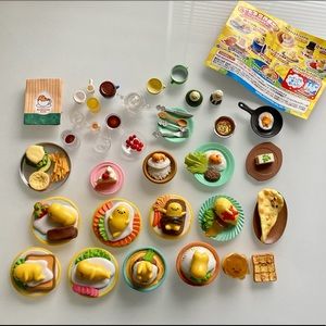 Gudetama Cafe Food Figurines